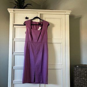 ANN TAYLOR LILAC SHEATH DRESS SIZE 8 NWT